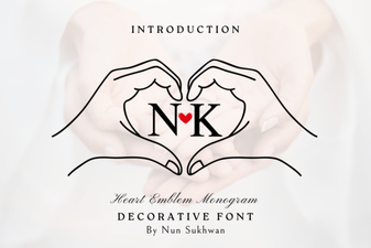 Heart Emblem Fonts for Personal Branding & Diy Projects