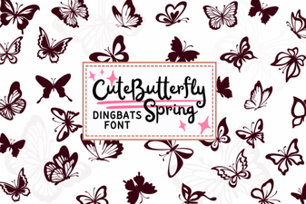 Spring Butterfly Font Designs for Creative Projects