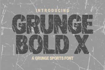 Grunge Bold X Font for Graphic Design Projects