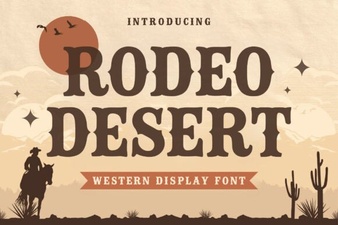Rodeo Desert Font for Your Wild West Designs
