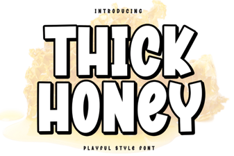 Creative Typography Projects with Thick Honey Font