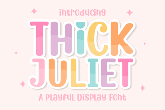 Thick Juliet Font for Creative Design Projects
