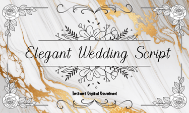 Elegant Fonts for Your Wedding Design Projects
