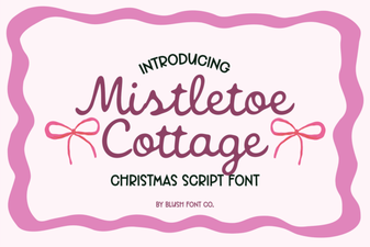 Mistletoe Cottage Font for Creative Holiday Projects